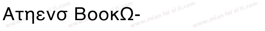 Athens BookV字体转换